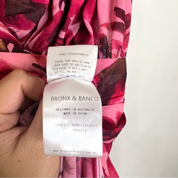 Bronx and Banco Camilla Maxi Dress in Fuchsia size medium - Picture 8 of 13